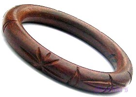Wooden Bangle - click here for large view