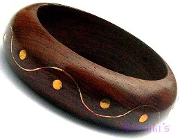 Wooden Bangle - click here for large view
