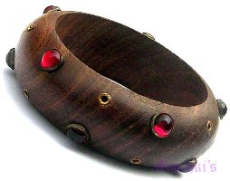 Wooden Bangle - click here for large view