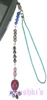 Indian beaded mobile charms - click here for large view