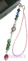 Indian beaded mobile charms - click here for large view