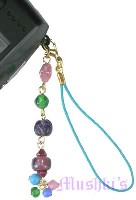 Indian beaded mobile charms - click here for large view