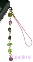 Indian beaded mobile charms - click here for large view