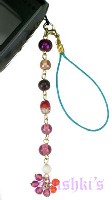Indian beaded mobile charms - click here for large view