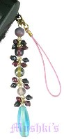Indian beaded mobile charms - click here for large view