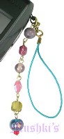 Indian beaded mobile charms - click here for large view