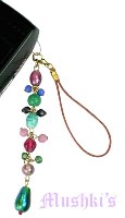 Indian beaded mobile charms - click here for large view