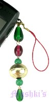 Indian beaded mobile charms - click here for large view