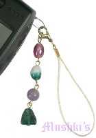 Indian beaded mobile charms - click here for large view