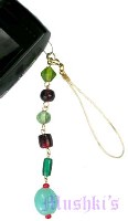Indian beaded mobile charms - click here for large view