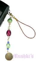 Indian beaded mobile charms - click here for large view
