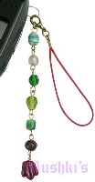 Indian beaded mobile charms - click here for large view
