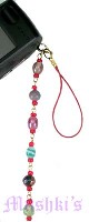 Indian beaded mobile charms - click here for large view