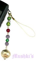 Indian beaded mobile charms - click here for large view