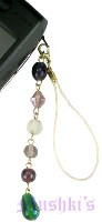 Indian beaded mobile charms - click here for large view