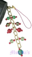 Indian beaded mobile charms - click here for large view