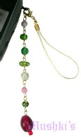 Indian beaded mobile charms - click here for large view