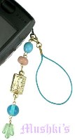 Indian beaded mobile charms - click here for large view