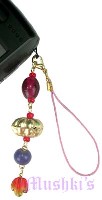 Indian beaded mobile charms - click here for large view