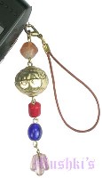 Indian beaded mobile charms - click here for large view