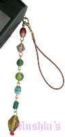 Indian beaded mobile charms - click here for large view