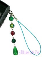 Indian beaded mobile charms - click here for large view