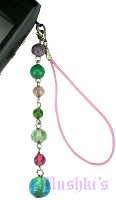 Indian beaded mobile charms - click here for large view