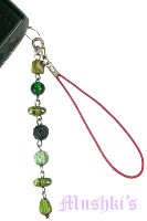 Indian beaded mobile charms - click here for large view