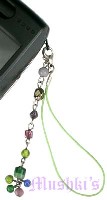 Indian beaded mobile charms - click here for large view
