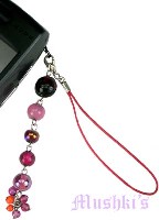 Indian beaded mobile charms - click here for large view