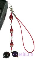 Indian beaded mobile charms - click here for large view