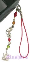 Indian beaded mobile charms - click here for large view