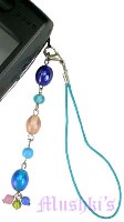 Indian beaded mobile charms - click here for large view