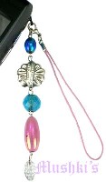 Indian beaded mobile charms - click here for large view