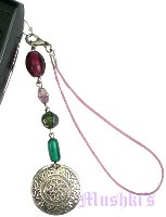 Indian beaded mobile charms - click here for large view