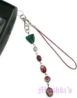 Indian beaded mobile charms - click here for large view