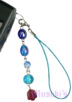 Indian beaded mobile charms - click here for large view