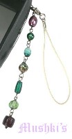 Indian beaded mobile charms - click here for large view