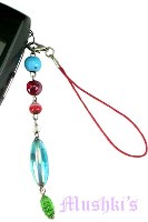 Indian beaded mobile charms - click here for large view