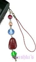 Indian beaded mobile charms - click here for large view