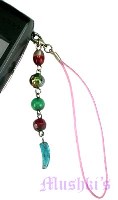 Indian beaded mobile charms - click here for large view
