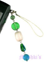 Indian beaded mobile charms - click here for large view