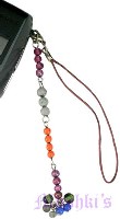 Indian beaded mobile charms - click here for large view