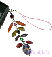Indian beaded mobile charms - click here for large view