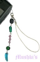 Indian beaded mobile charms - click here for large view