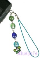 Indian beaded mobile charms - click here for large view