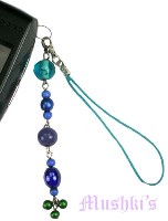 Indian beaded mobile charms - click here for large view