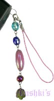Indian beaded mobile charms - click here for large view