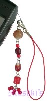 Indian beaded mobile charms - click here for large view