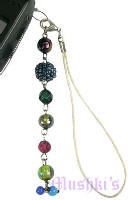 Indian beaded mobile charms - click here for large view